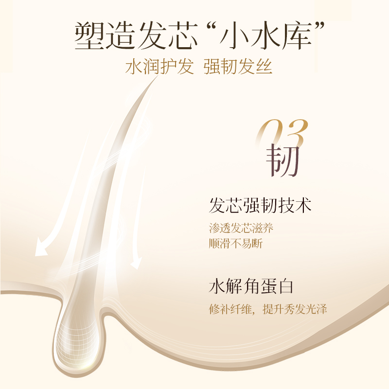 浅香香榧氨基酸顺滑膏2瓶装滋润柔顺护发素修护干枯改善烫染毛躁