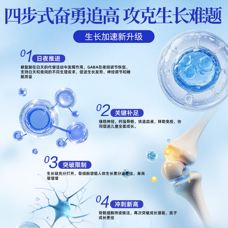 氨基丁酸饮青少年成长片发育补钙儿童成长多维矿物质补充钙铁锌,淘宝优惠券,粉丝福利购,淘宝优惠卷