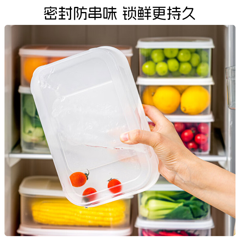 禧天龙食品级冰箱食物收纳盒冷冻保鲜盒密封盒蔬菜水果盒可微波炉-图3