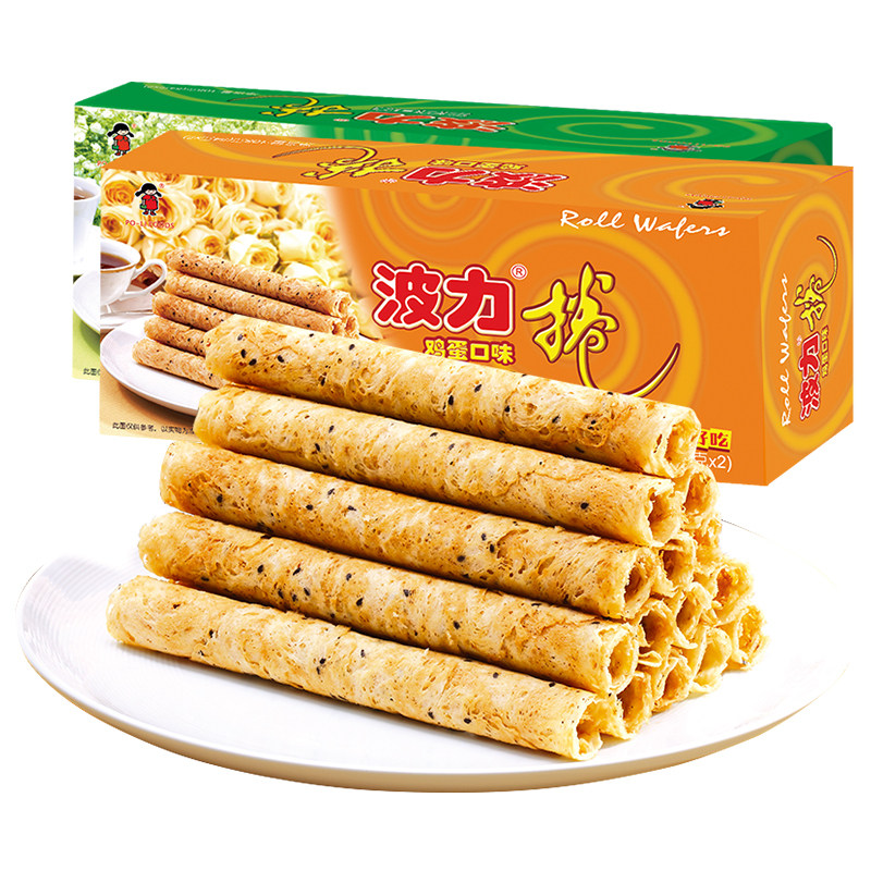 波力鸡蛋卷鸡蛋味海苔味108g*2盒海苔蛋卷饼干食品糕点零食小吃,淘宝优惠券,粉丝福利购,淘宝优惠卷
