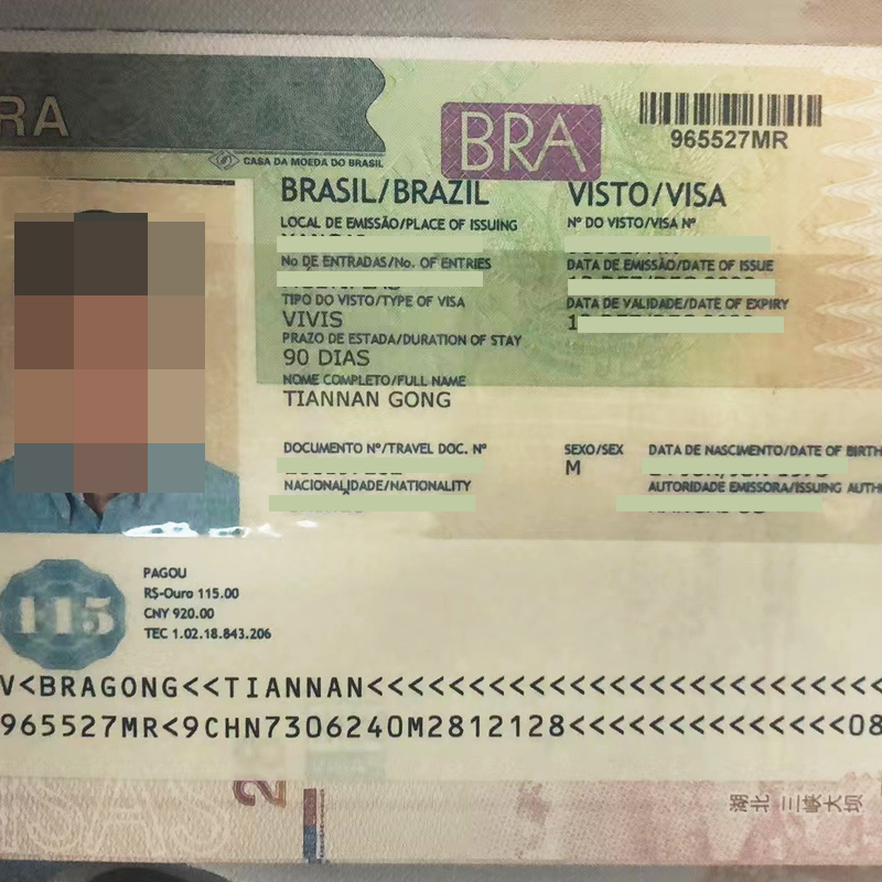 巴西·旅游签证·上海送签·巴西签证个人旅游商务签证加急代办理申请五年多次北京上海广州全国受理 - 图1