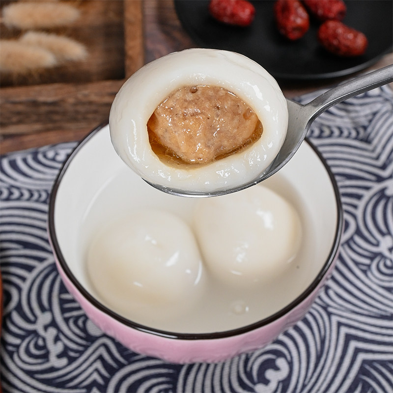 正宗宁波特大汤圆40个鲜猪肉荠菜大汤圆元宵黑芝麻汤圆玫瑰豆沙味,淘宝优惠券,粉丝福利购,淘宝优惠卷