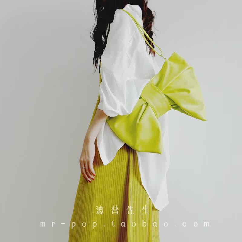 软糯小羊皮~蝴蝶结腋下包单肩小斜挎包女JK托特包Lolita小众时尚,淘宝优惠券,粉丝福利购,淘宝优惠卷