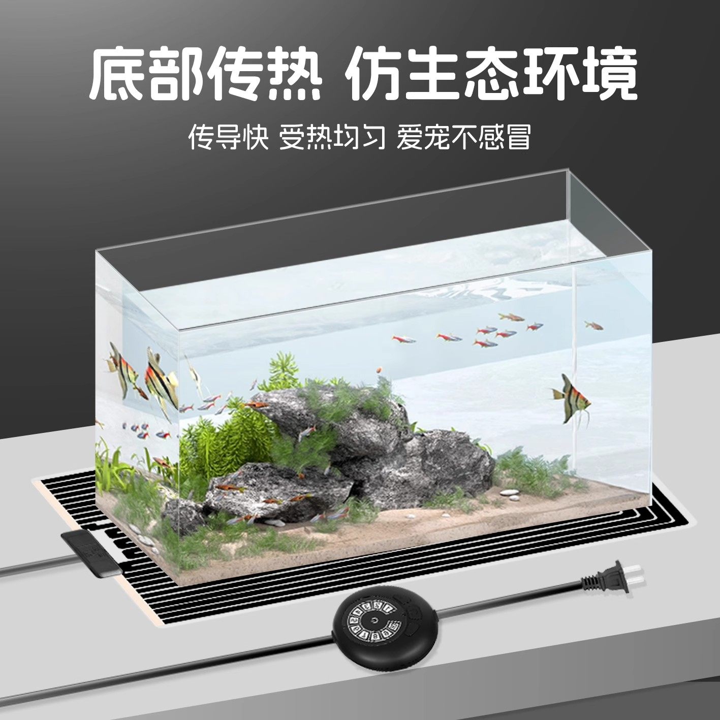 爬宠加热垫乌龟斗鱼守宫蜥蜴蛇角蛙盒仓鼠鱼缸加温控温宠物保温垫,淘宝优惠券,粉丝福利购,淘宝优惠卷