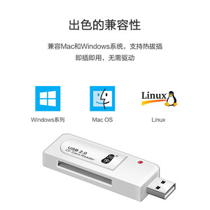 川宇C201 CF卡读卡器usb2.0 CF单反相机闪存卡数控机床内存卡直读