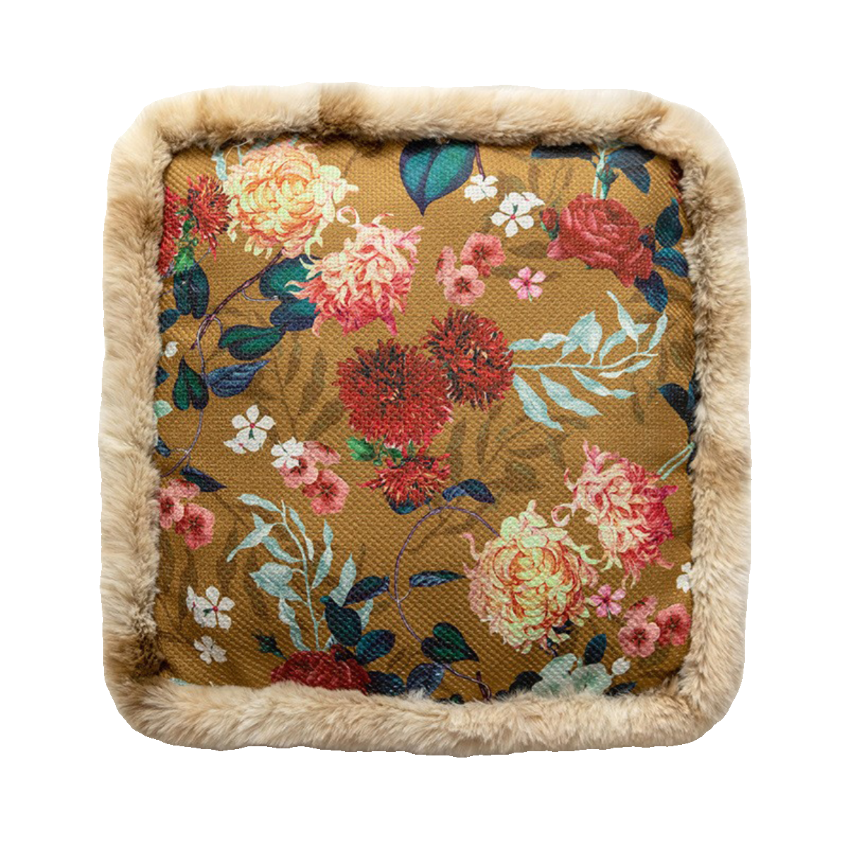 新中式冬季加厚坐垫屁垫地板懒人榻榻米坐垫客厅卧室毛绒餐椅垫