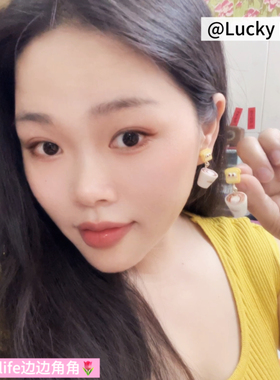 手工拿铁吐司面包耳环