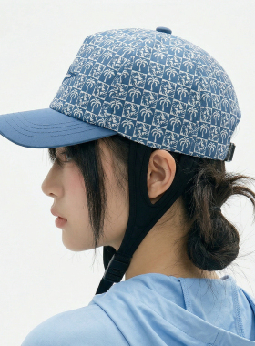 2026新款春夏美式刺绣棒球帽子女显脸小户外防晒遮阳鸭舌帽冲浪帽