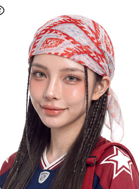 2026新款美式嘻哈腰果花头巾