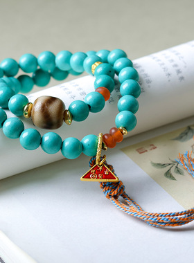 2025冬季上新菱镁矿松石双圈手链