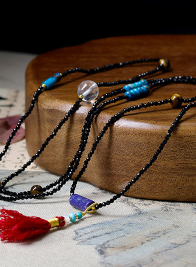 玉髓尖晶刻面多圈手链原创文玩