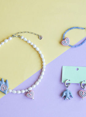 哈萨克元素色彩设计耳坠项链手链