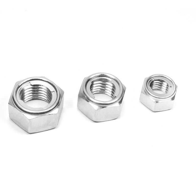 304 316不锈钢金属六角自锁紧螺母防松螺帽m3m4m5m6m8m10m12包邮