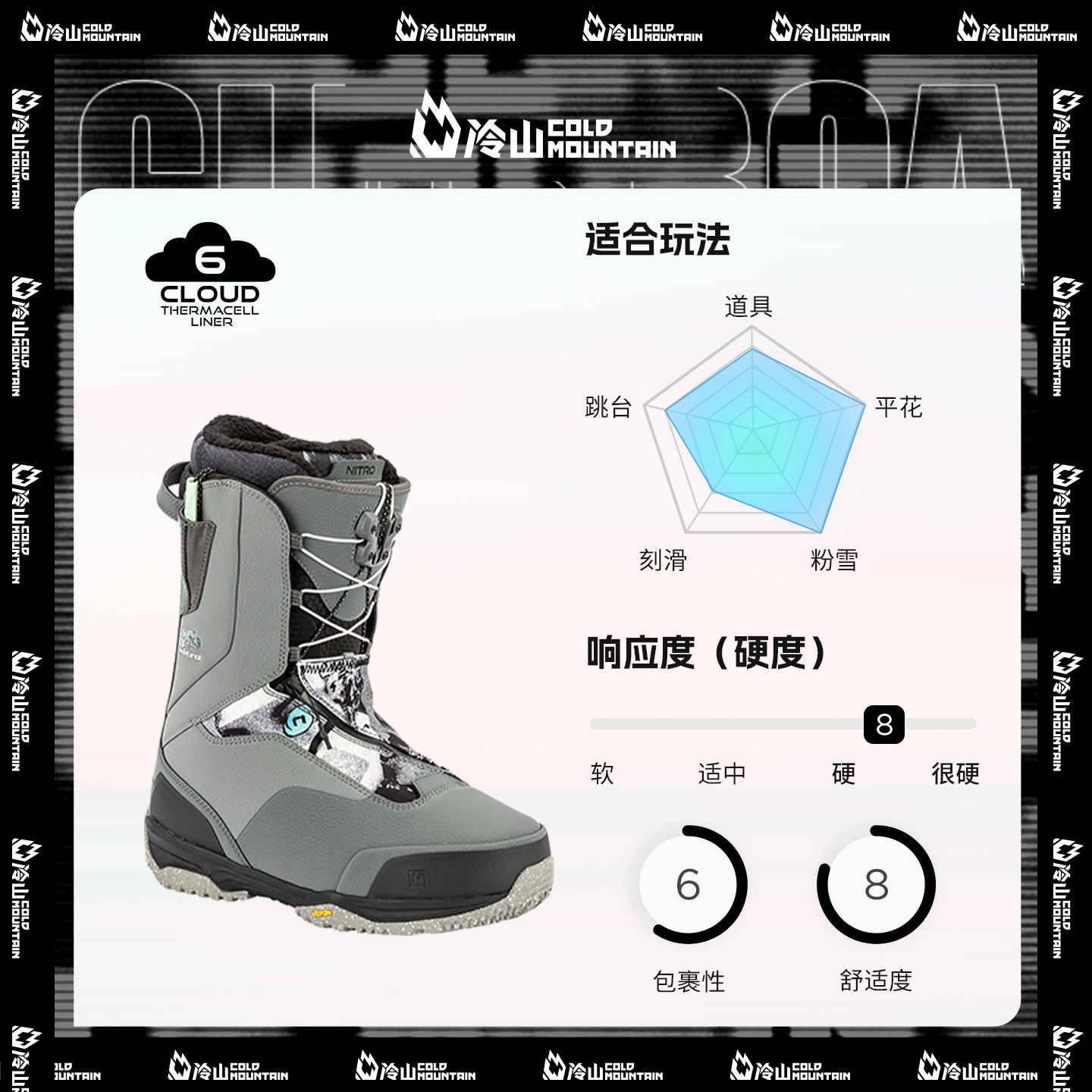 冷山雪具NITRO滑雪鞋尼卓VENTURE PRO单板雪鞋全能男款现货2526 - 图0