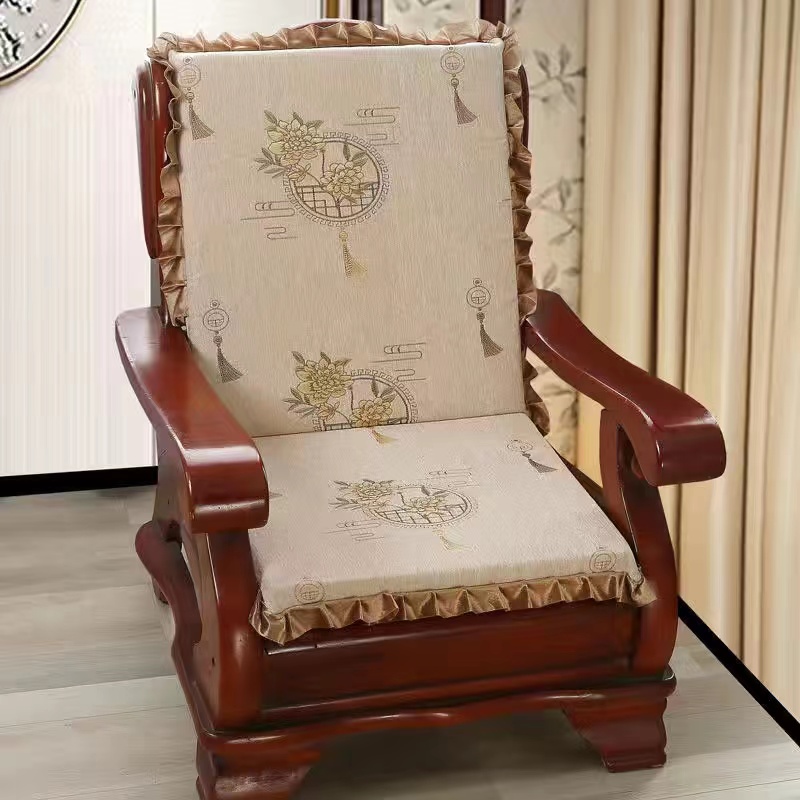 凉椅坐垫带靠背组合套装中式红木沙发座垫木质沙发坐垫靠垫一体