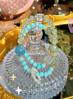 海蓝宝白水晶萤石海洋石