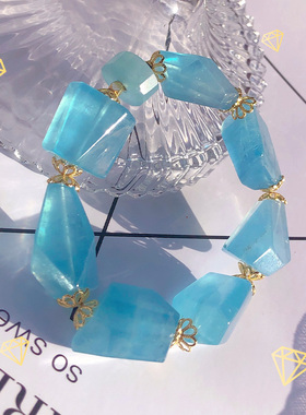 纯原石水晶不规则手链女