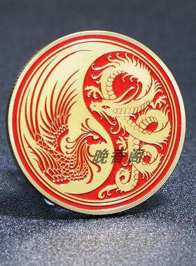 吉祥幸运币故宫浮雕创意礼品摆件