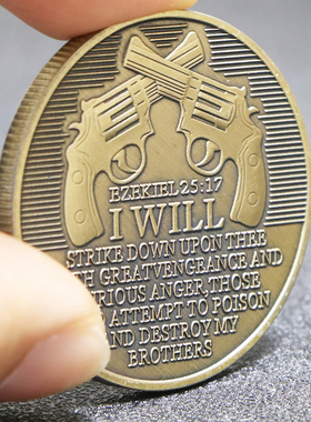 美国狙击手币骷髅反恐镀镍银纪念章 收藏币浮雕币硬币纪念币