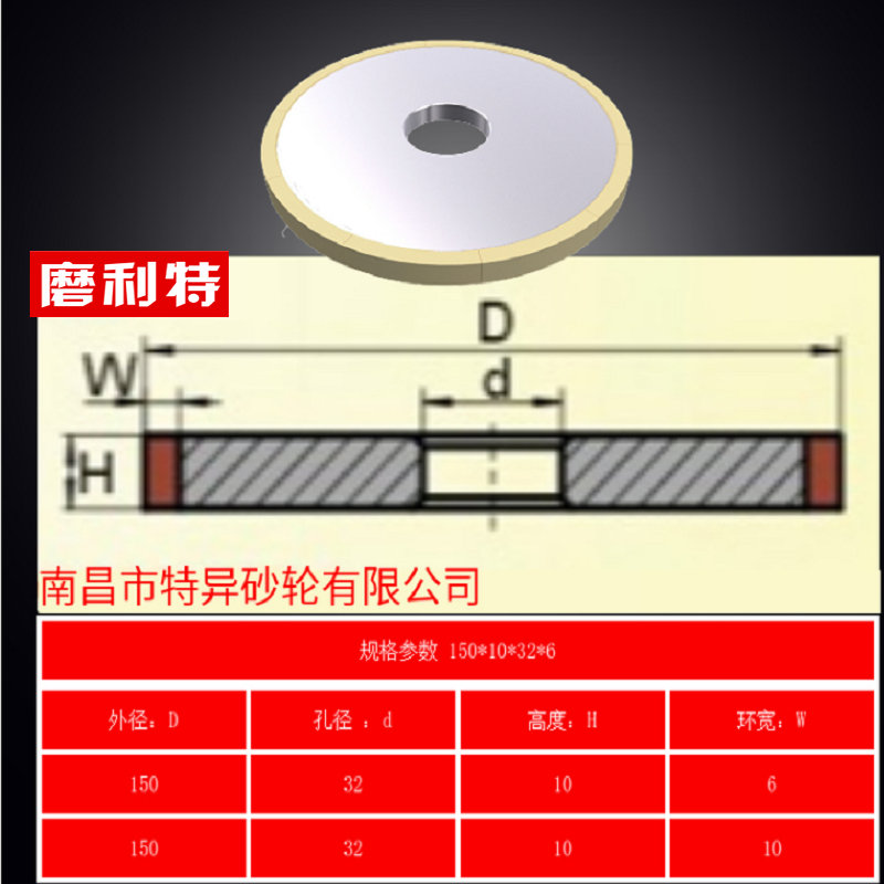 磨利特砂轮 陶瓷结合剂金刚石磨PCD砂轮 磨蓝宝石 数控车刀复合片 - 图2