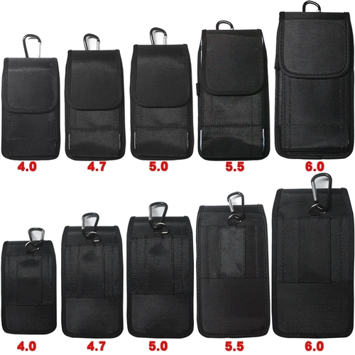 Черный смартфон, мужская поясная сумка, прочный ультратонкий нейлоновый ремень