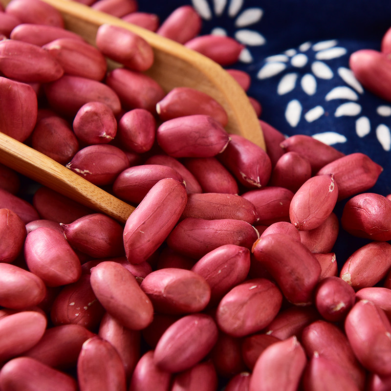 东北红皮花生米生2022新四粒红花生米红衣养胃商用新货散装花生米