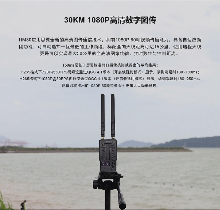 SIYI思翼 HM30高清1080P数字图传模块 5.8g FPV卡录 30KM OSD回传 - 图2