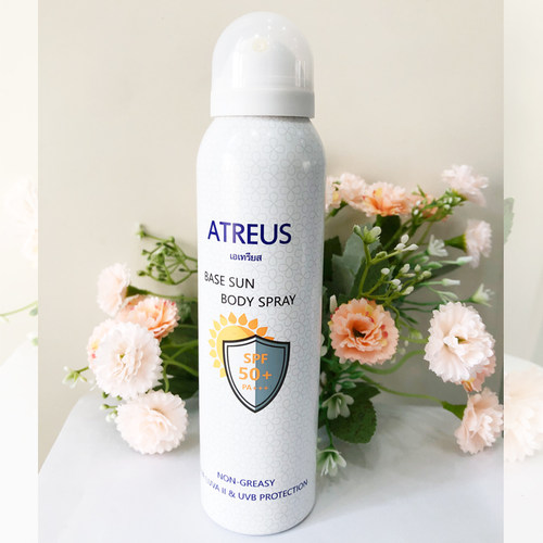 泰国atreus牛奶防晒喷雾 spf50清爽无油身体防水防晒霜带隔离功效 - 图0