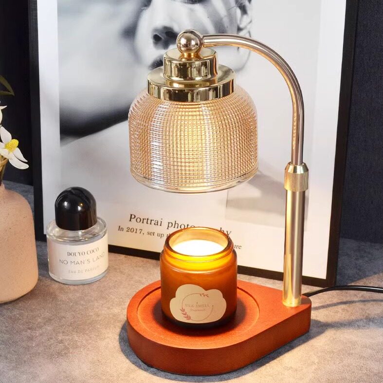 跨境香港台湾无火融烛灯家居灯香薰灯复古台灯床头融蜡灯美式装饰