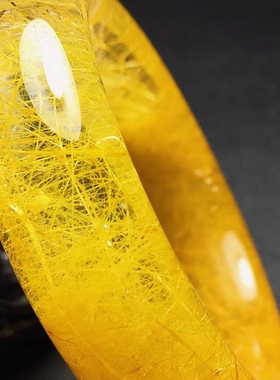 巴西天然金发晶钛晶手镯手链摆件