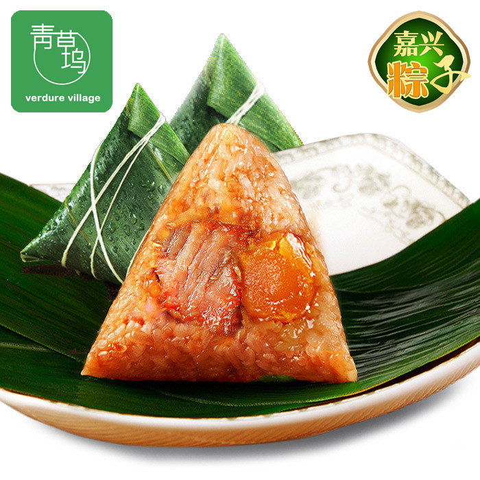 嘉兴新鲜早餐粽子鲜肉粽蛋黄肉粽豆沙粽大肉棕甜粽蜜枣粽端午礼盒