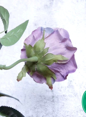 Purple red roses single-headed bunched artificial flowers