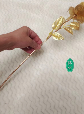 拍照装饰过年金色玫瑰