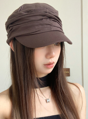 复古马术贝雷帽女夏透气显脸小