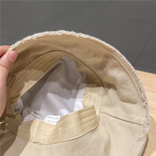 帽子女日系百搭水洗棉大檐渔夫帽夏天遮阳防晒太阳帽破边韩版盆帽 帽子女日系百搭水洗棉大檐渔夫帽夏天遮阳防晒太阳帽破边韩版盆帽