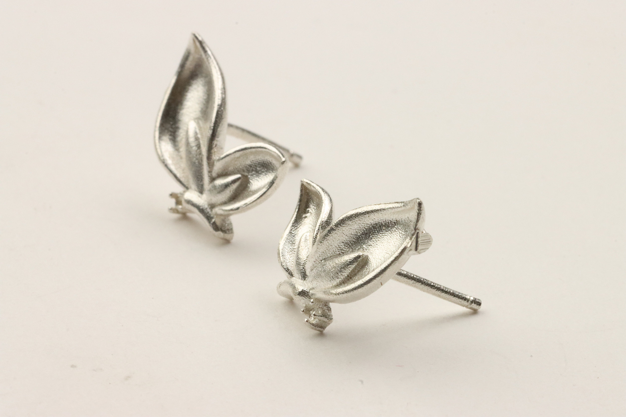 99纯银耳钉高温珐琅内填吊坠耳钉半成品银版素银胎纯银胎蝴蝶耳钉,淘宝优惠券,粉丝福利购,淘宝优惠卷