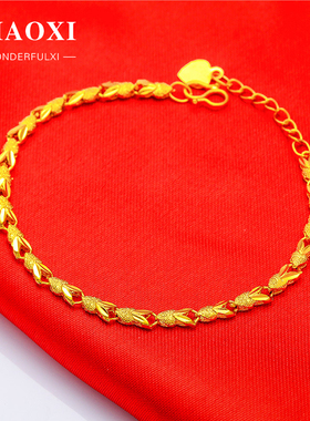 清仓捡漏四叶草越南沙金幸运手链