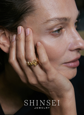 原创彩石单球拼接戒指