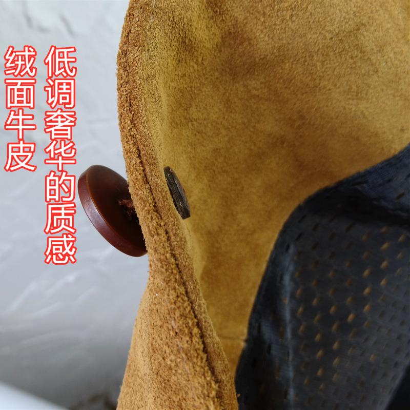 绒面牛皮垂坠沉手日系咔叽工装真皮皮衣皮马甲背心百搭男女,淘宝优惠券,粉丝福利购,淘宝优惠卷