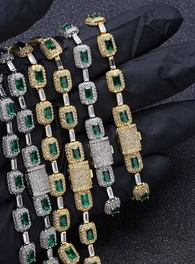 祖母绿手链轻奢小众精致手饰