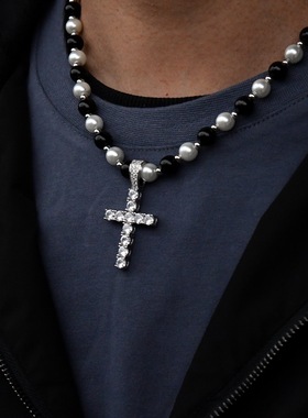 大号十字架项链男女珍珠测试推荐