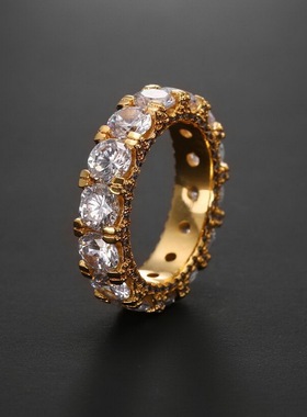 新款黑怕hiphop时尚高闪aaa锆石