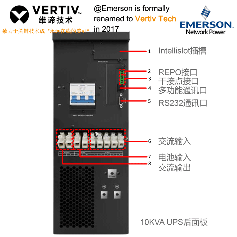 维谛VERTIV艾默生10KVGXE10k00TLA102C00/1101不间断电源主机192V - 图2