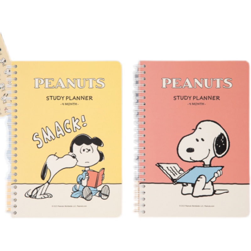 韩国Peanuts史努比a5线圈本可爱学习规划本日程记事本每日计划本-图3