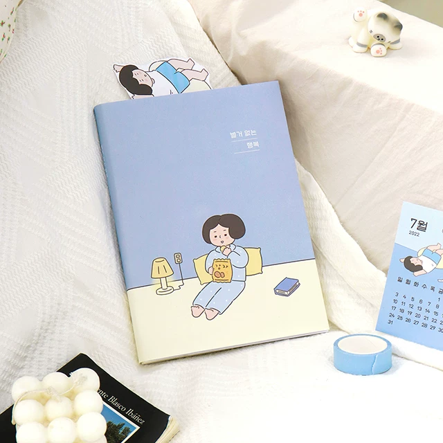 INDIGO Simple 2022 Weekly Plan Book на корейском стиле, заполнение Oknoise книжка маленький милый дневник заметок