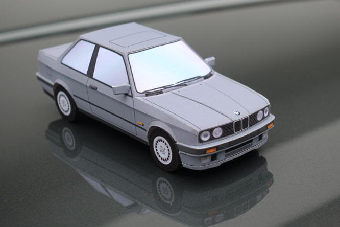 宝马BMW 320i E30车模3d立体纸模型diy手工制作儿童益智折纸玩具 - 图1