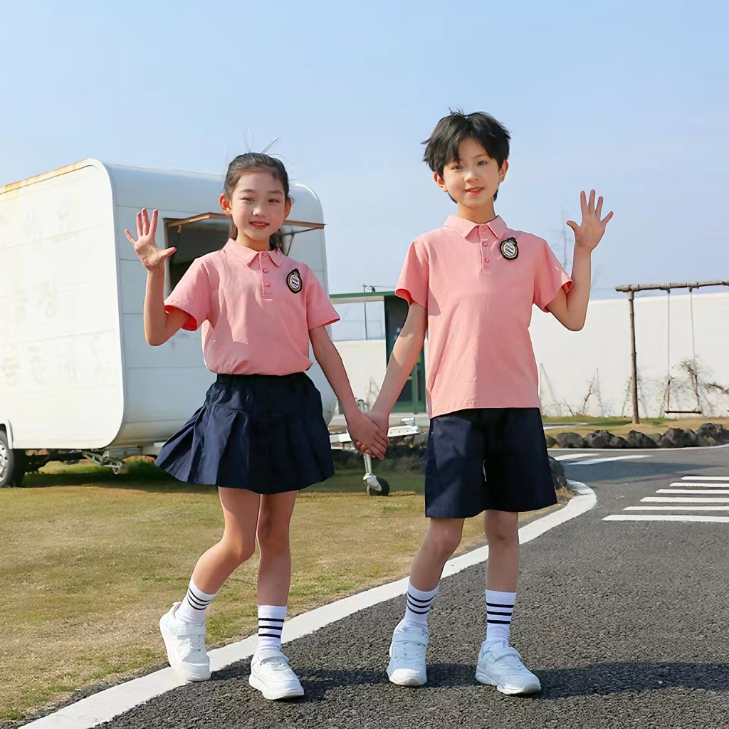 小学生校服夏装运动服班服幼儿园园服夏季运动套装短袖儿童表演服