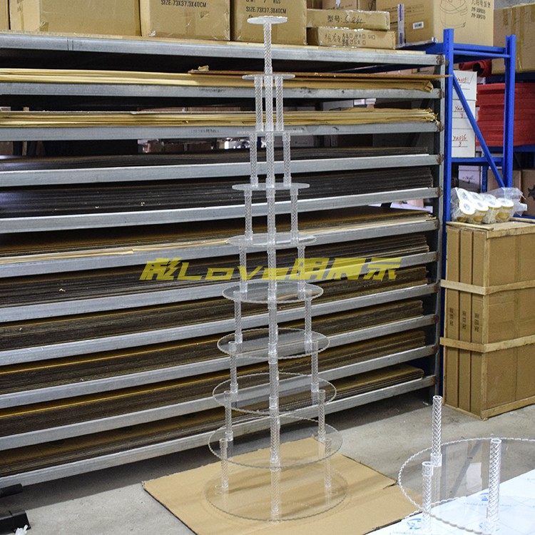 2026新款透明亚克力蛋糕架3-12层展示架 桌面展架 有机玻璃展示台,淘宝优惠券,粉丝福利购,淘宝优惠卷