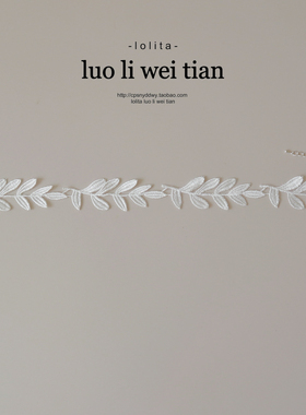 特别的项圈choker白色叶子蕾丝刺绣项链女小众设计感新款锁骨颈链