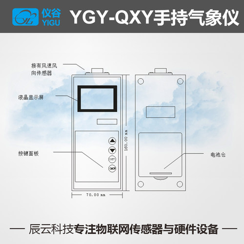 手持气象仪温湿压风速风向综合气象站便携式气象站移动环境监测仪 - 图3
